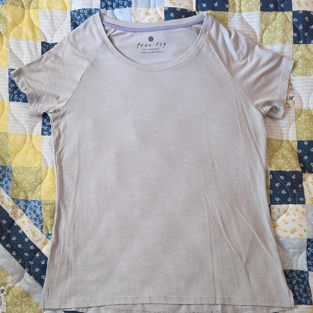 Free Fly Apparel Light Gray Short Sleeve Tee